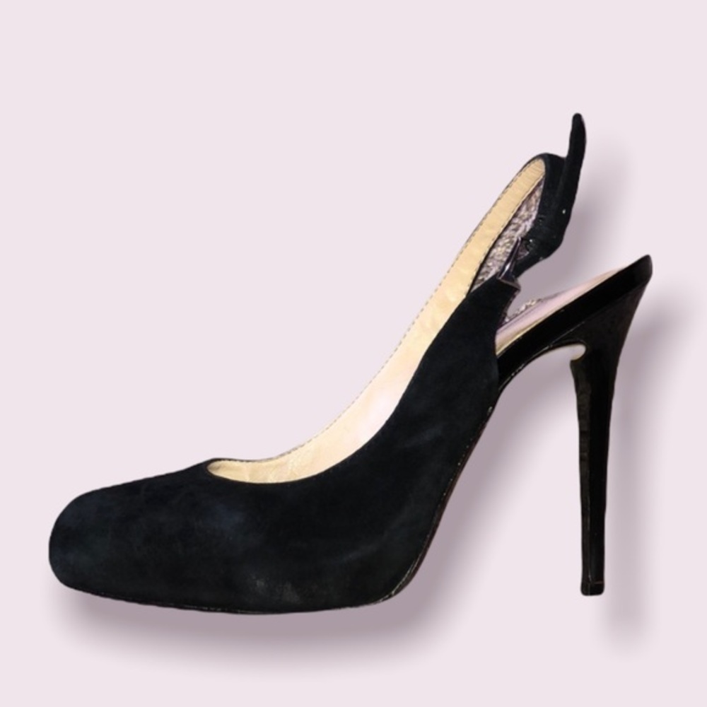 INC‎ Suede Open-Back Heels